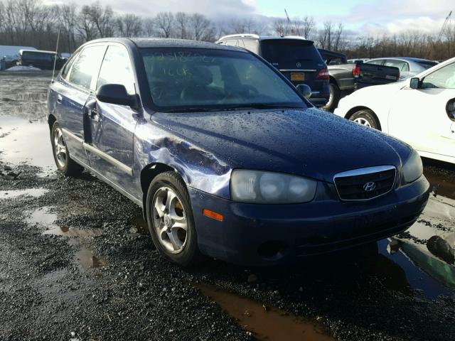 KMHDN55D82U056724 - 2002 HYUNDAI ELANTRA GL BLUE photo 1