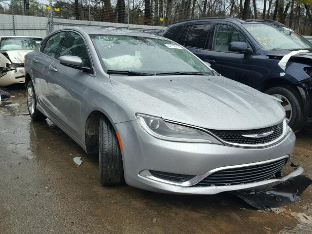 1C3CCCAB2FN606910 - 2015 CHRYSLER 200 LIMITE SILVER photo 1