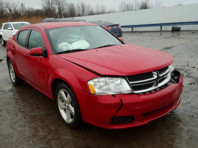 1C3CDZCB4CN227738 - 2012 DODGE AVENGER SX RED photo 1