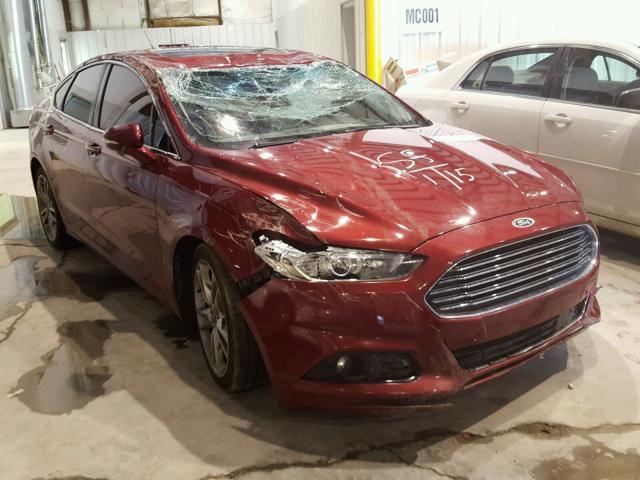 3FA6P0D96DR140077 - 2013 FORD FUSION TIT RED photo 1