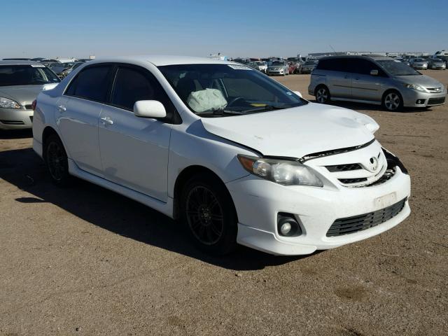 2T1BU4EE9BC627555 - 2011 TOYOTA COROLLA BA WHITE photo 1