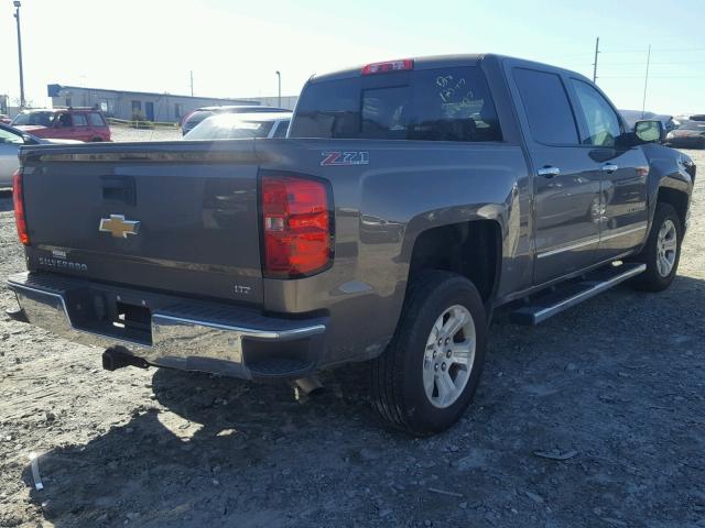 3GCUKSEC2EG382996 - 2014 CHEVROLET SILVERADO BROWN photo 4