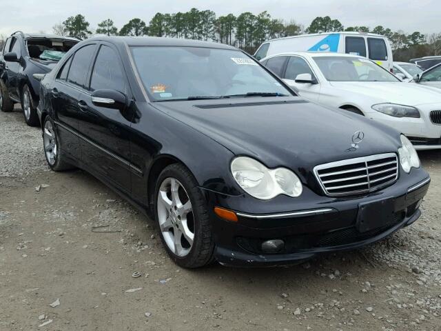 WDBRF52H77F923362 - 2007 MERCEDES-BENZ C 230 BLACK photo 1