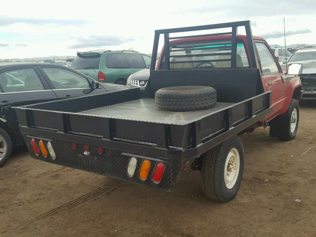 JT4RN63R6G5007473 - 1986 TOYOTA PICKUP RN6 RED photo 4