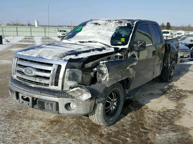 1FTRX02859KB36194 - 2009 FORD F150 SUPER BLACK photo 2