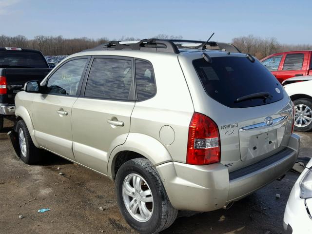 KM8JN12D77U686807 - 2007 HYUNDAI TUCSON SE GOLD photo 3