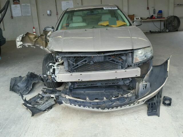 3LNHM26T98R641367 - 2008 LINCOLN MKZ TAN photo 9