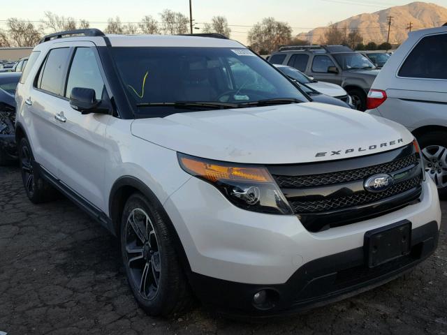 1FM5K8GT1EGC36066 - 2014 FORD EXPLORER S WHITE photo 1