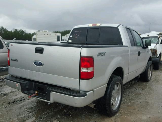 1FTRX12W25FB39917 - 2005 FORD F150 SILVER photo 4