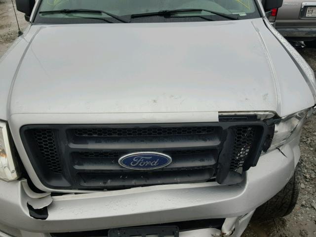 1FTRX12W25FB39917 - 2005 FORD F150 SILVER photo 7