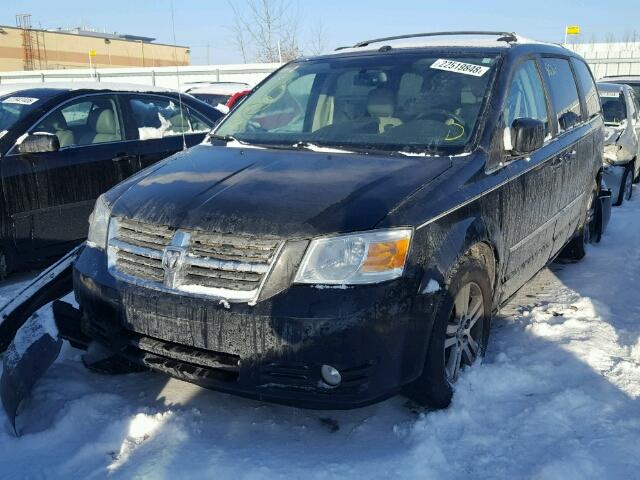 2D4RN5DX6AR140528 - 2010 DODGE GRAND CARA BLACK photo 2