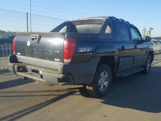 3GNEK13T33G201443 - 2003 CHEVROLET AVALANCHE BLACK photo 4