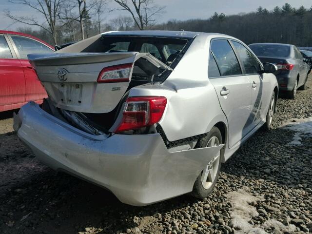 4T1BF1FK9CU144113 - 2012 TOYOTA CAMRY BASE SILVER photo 4