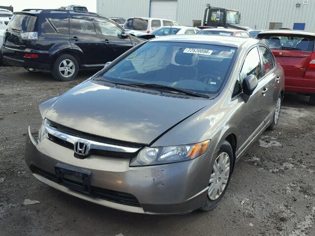 2HGFA16238H115111 - 2008 HONDA CIVIC DX GRAY photo 2