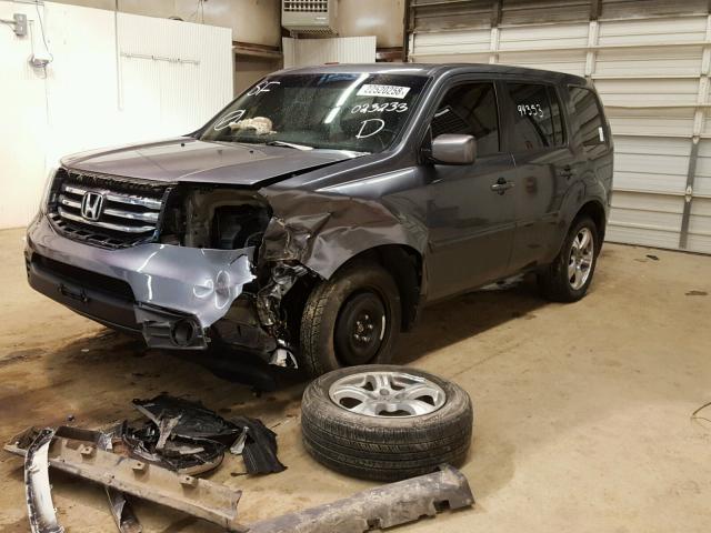 5FNYF4H56CB023233 - 2012 HONDA PILOT EXL CHARCOAL photo 2