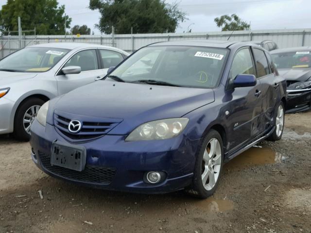 JM1BK343251288081 - 2005 MAZDA 3 HATCHBAC BLUE photo 2