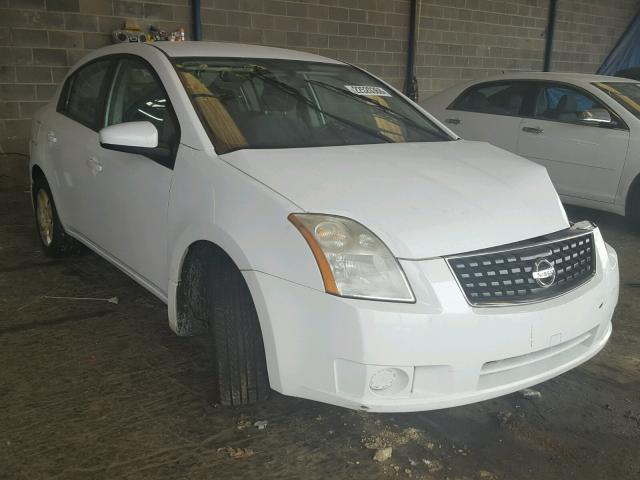 3N1AB61E98L687749 - 2008 NISSAN SENTRA 2.0 WHITE photo 1