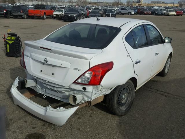 3N1CN7AP0HL803122 - 2017 NISSAN VERSA S WHITE photo 4