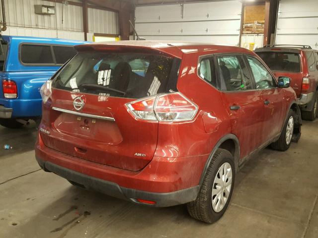 5N1AT2MV5GC734120 - 2016 NISSAN ROGUE S RED photo 4