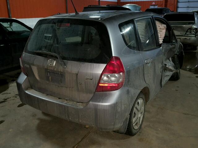 JHMGD38428S805198 - 2008 HONDA FIT SILVER photo 4