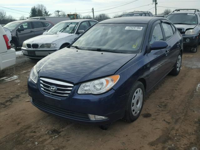 KMHDU4AD3AU115633 - 2010 HYUNDAI ELANTRA BL BLUE photo 2