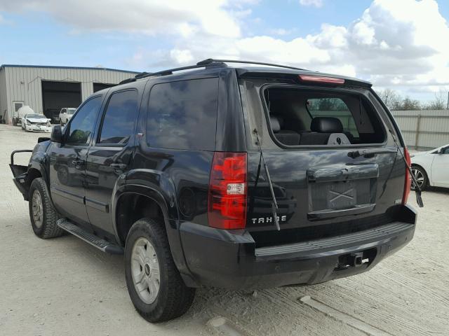 1GNFC13087R317959 - 2007 CHEVROLET TAHOE C150 BLACK photo 3