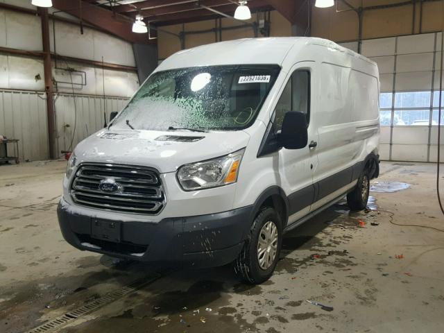 1FTSW2CG4FKA09387 - 2015 FORD TRANSIT T- WHITE photo 2