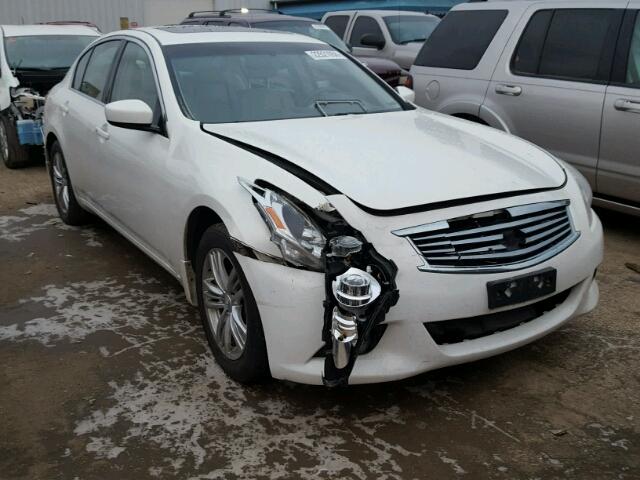 JN1CV6AR2AM454049 - 2010 INFINITI G37 WHITE photo 1