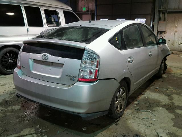 JTDKB20U177601632 - 2007 TOYOTA PRIUS SILVER photo 4