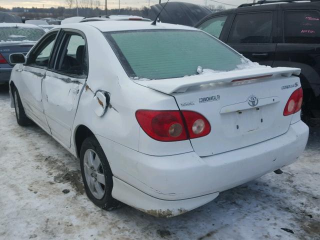 2T1BR32E55C415966 - 2005 TOYOTA COROLLA CE WHITE photo 3