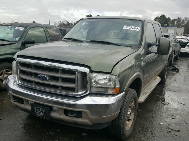 1FTNW21P54EC60687 - 2004 FORD F250 SUPER GREEN photo 2