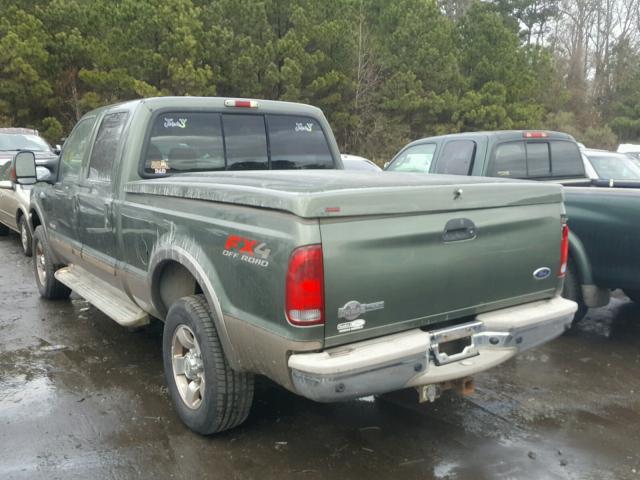 1FTNW21P54EC60687 - 2004 FORD F250 SUPER GREEN photo 3