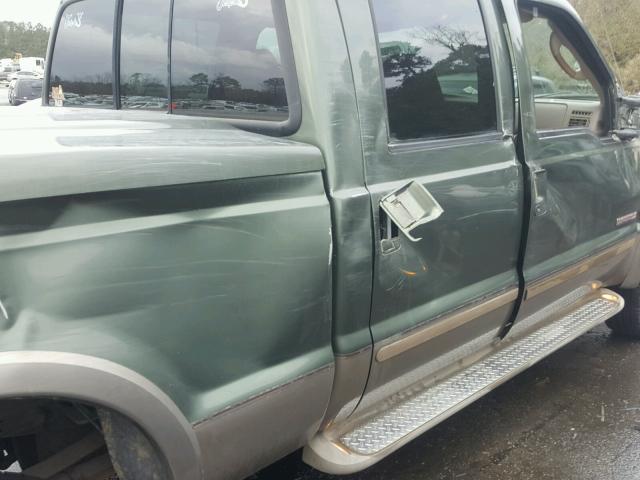 1FTNW21P54EC60687 - 2004 FORD F250 SUPER GREEN photo 9