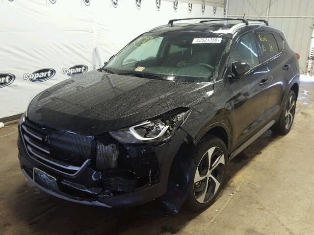 KM8J33A29HU329325 - 2017 HYUNDAI TUCSON LIM BLACK photo 2