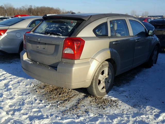 1B3HB48A09D207237 - 2009 DODGE CALIBER SX BEIGE photo 4