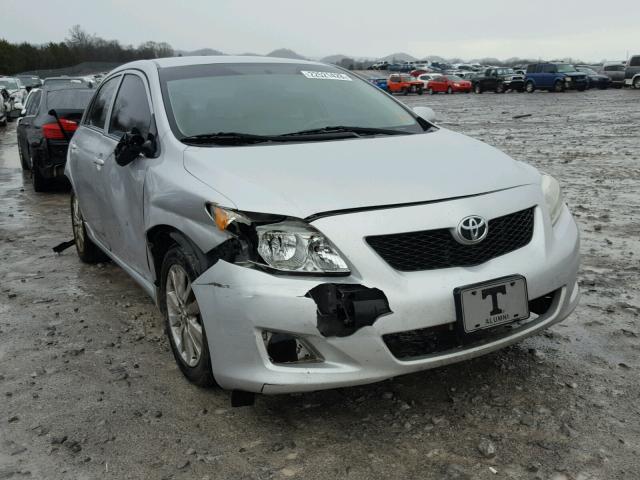 1NXBU4EE3AZ183909 - 2010 TOYOTA COROLLA BA SILVER photo 1