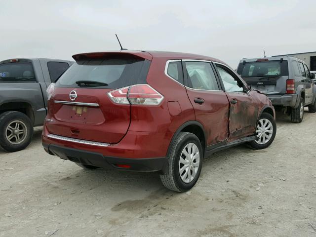 JN8AT2MT6GW025315 - 2016 NISSAN ROGUE S RED photo 4