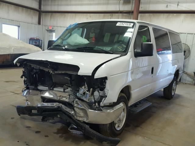 1FBNE3BL6DDA05299 - 2013 FORD ECONOLINE WHITE photo 2