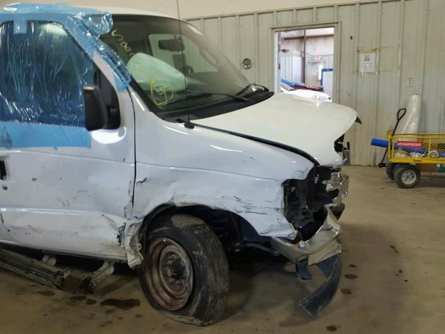 1FBNE3BL6DDA05299 - 2013 FORD ECONOLINE WHITE photo 9