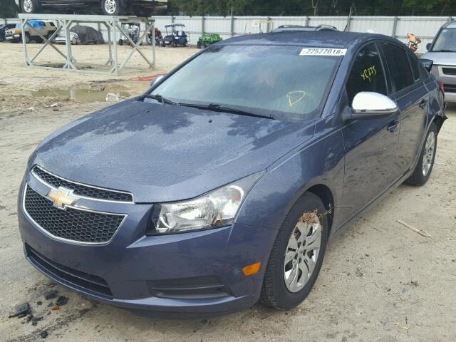 1G1PA5SH4D7277929 - 2013 CHEVROLET CRUZE LS BLUE photo 2