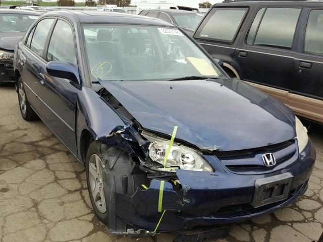 2HGES26745H603604 - 2005 HONDA CIVIC EX BLUE photo 1