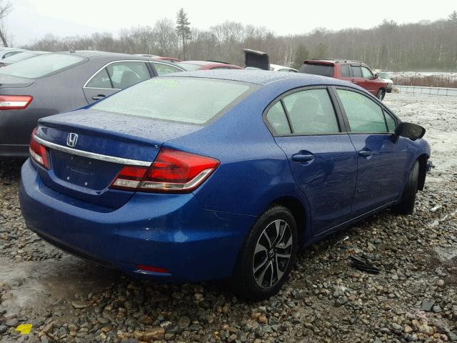 19XFB2F83FE267159 - 2015 HONDA CIVIC EX BLUE photo 4