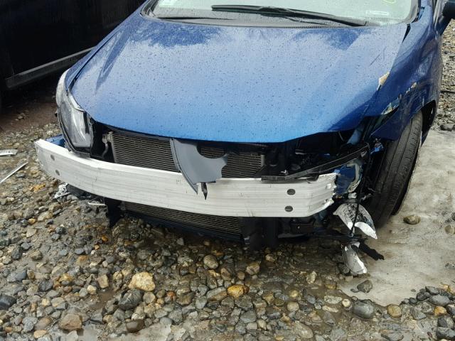 19XFB2F83FE267159 - 2015 HONDA CIVIC EX ლურჯი ფოტო 9