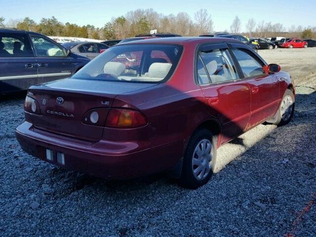 2T1BR12E01C401326 - 2001 TOYOTA COROLLA CE RED photo 4