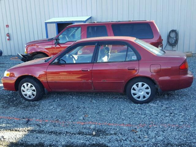 2T1BR12E01C401326 - 2001 TOYOTA COROLLA CE RED photo 9