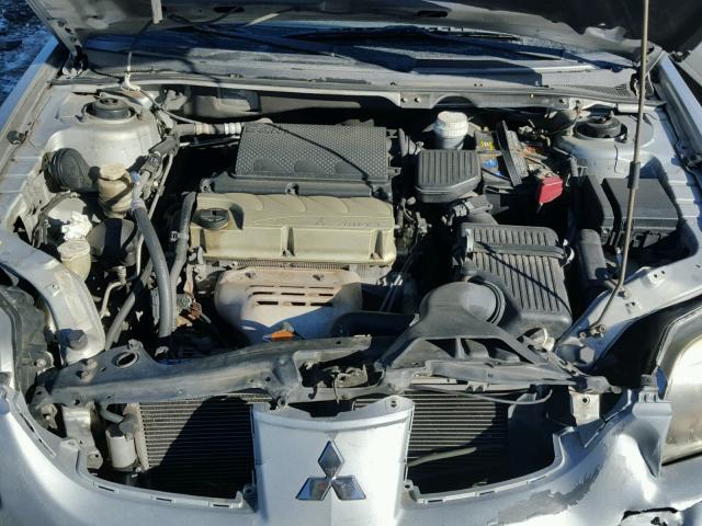 4A3AB46FX4E108472 - 2004 MITSUBISHI GALANT ES SILVER photo 7