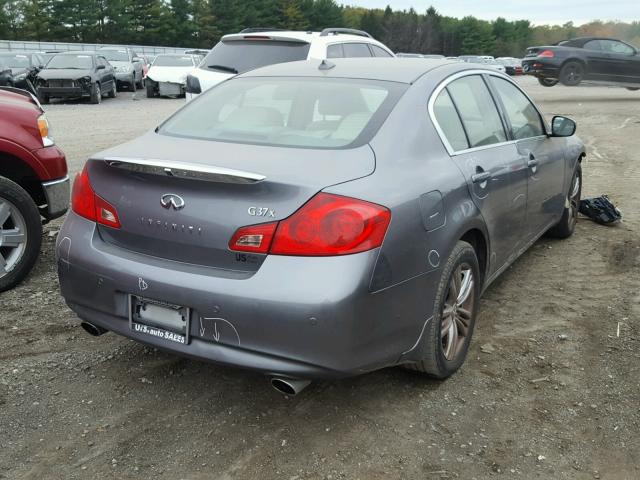 JN1CV6AR4AM459138 - 2010 INFINITI G37 GRAY photo 4