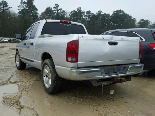 1D7HA18N82S665327 - 2002 DODGE RAM 1500 SILVER photo 3