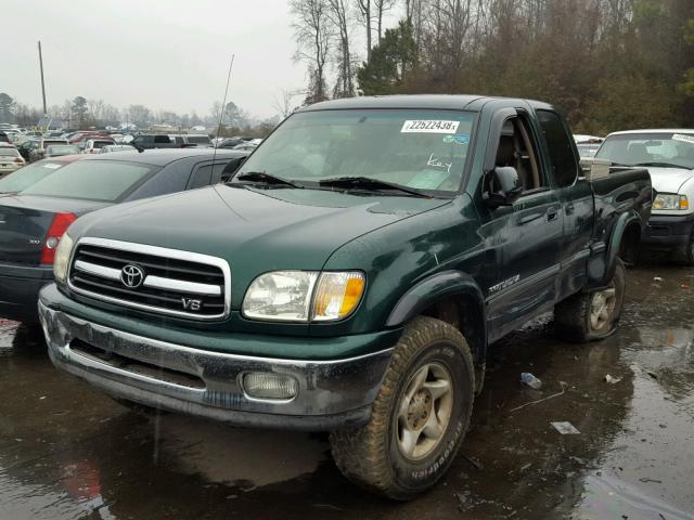 5TBBT48172S237226 - 2002 TOYOTA TUNDRA ACC GREEN photo 2