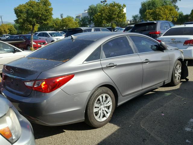 5NPEB4AC4BH048168 - 2011 HYUNDAI SONATA GLS GRAY photo 4